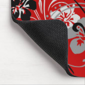 Tropische Serenade (Rot) Mousepad (Ecke)