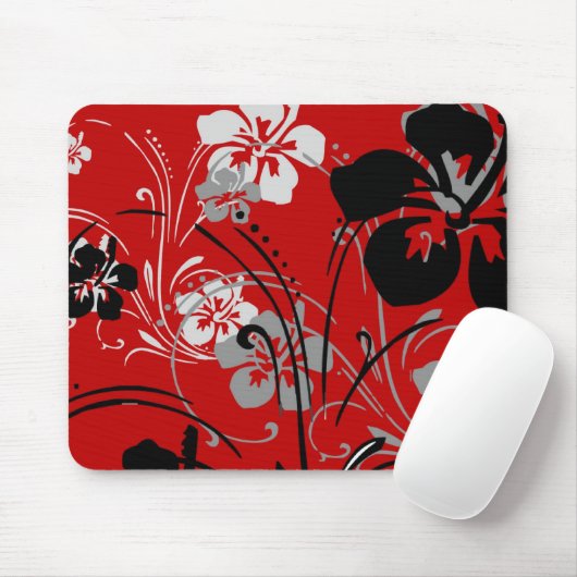 Tropische Serenade (Rot) Mousepad (Mit Mouse)