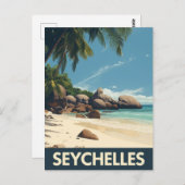 tropische Seychellen Postkarte (Vorne/Hinten)