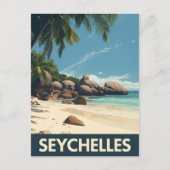 tropische Seychellen Postkarte (Vorderseite)
