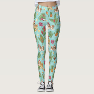 Tropische Shih Tzu-Strandvibes Leggings