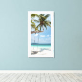 Tropische Sicht Leinwanddruck (Insitu (Holzboden))