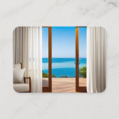 Tropische Sicht vor der Tür Visitenkarte (Vorderseite)