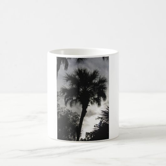 Tropische Silhouette Kaffeetasse (Mittel)