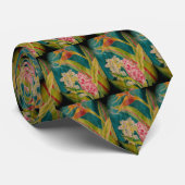 Tropische silk Malerei Krawatte (Gerollt)