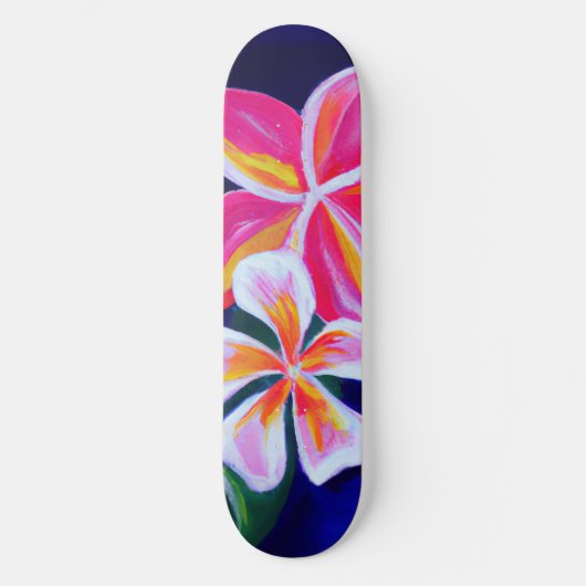 Tropische Skateboardplumerie Skateboard (Vorderseite)