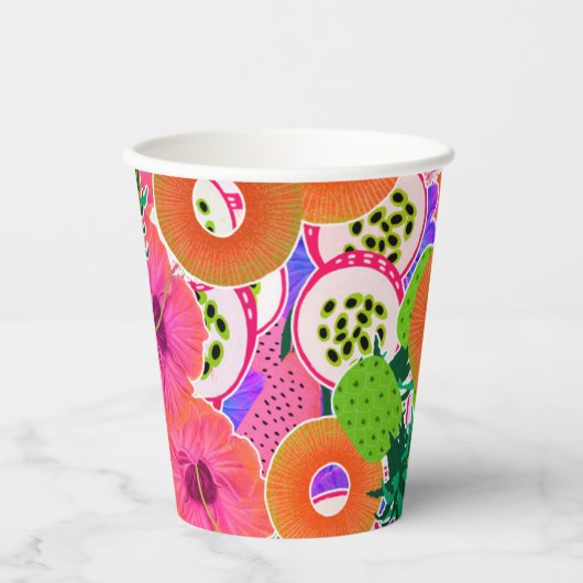 Tropische Smoothie Pappbecher (Vorderseite)