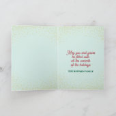 Tropische Snowmen Weihnachtskarte Feiertagskarte (Innenseite)