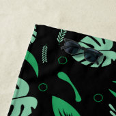 Tropische Sommer-Blätter - ganz nach Weiß benannt Strandtuch (Beispiel)