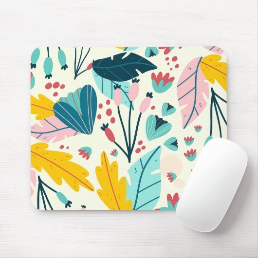 Tropische Sommer-Blätter Mousepad (Mit Mouse)