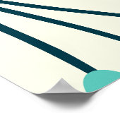 Tropische Sommer-Blätter Poster (Ecke)