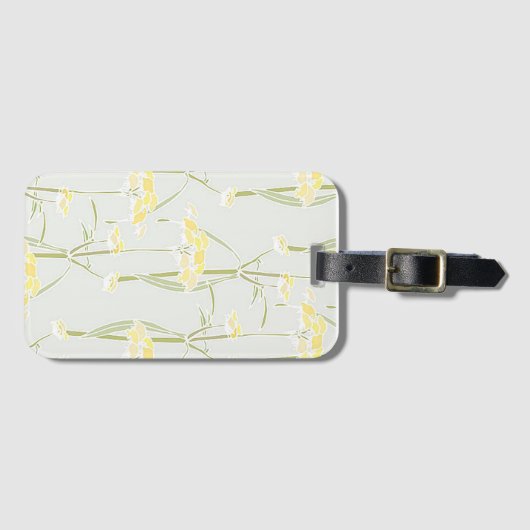 Tropische Sommer-Blume Gepäckanhänger (Vorderseite (Horizontal))