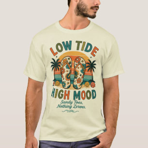 Tropische Sommer Flip Flops Strand Vibes T-Shirt