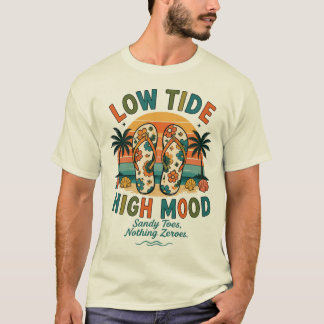Tropische Sommer Flip Flops Strand Vibes T-Shirt