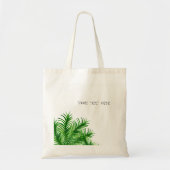 Tropische Sommer-Palme-Blatt-Strand-Taschen-Tasche Tragetasche (Vorne)