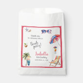 Tropische Sommer-Strandparty Geschenktütchen (Vorderseite)