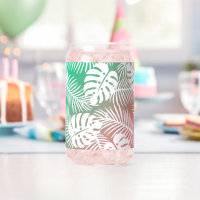 Tropische Sommer- und Herbstglasmuster