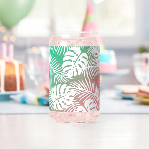 Tropische Sommer- und Herbstglasmuster Dosenglas