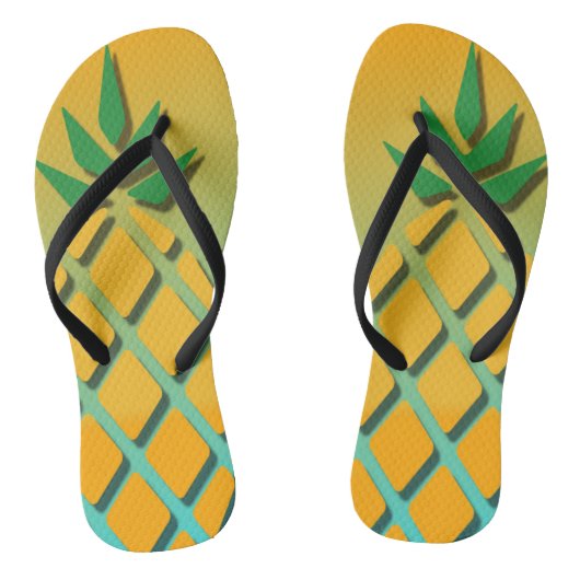 Tropische Sommerananas-Flip Flops Badesandalen (Fußbett)
