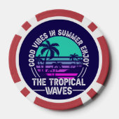 Tropische Sommerbeuteln-82646 Pokerchips (Rückseite)