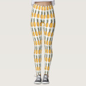 tropische Sommerfrucht der Ananas Leggings (Vorderseite)