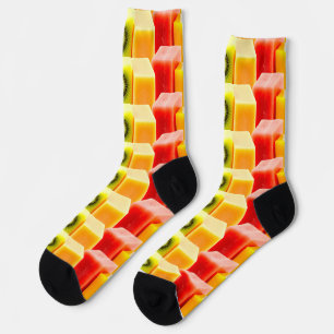 Tropische Sommerfrüchte – 3D Kiwi, Wassermelone & Socken