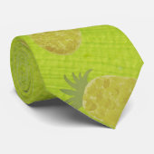 Tropische Sommerfrüchte Kiwi Grün Krawatte (Gerollt)
