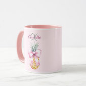Tropische Sommermonogramm Tasse (Vorderseite Links)