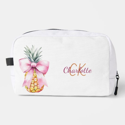 Tropische Sommermonogramm Waschbeutel (Vorderseite)
