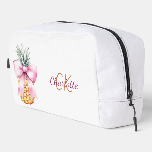 Tropische Sommermonogramm Waschbeutel (Rechte Ecke)