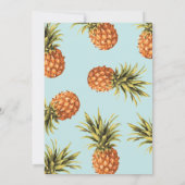 Tropische Sommerpaare Polterabend Einladung (Rückseite)