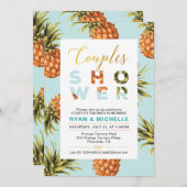 Tropische Sommerpaare Polterabend Einladung (Vorne/Hinten)