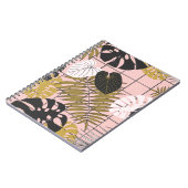 Tropische Sommerpalme Blätter Notizblock (Linke Seite)