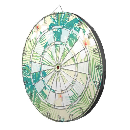 Tropische Sommerpalmen Dartscheibe (Vorderseite rechts)