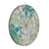 Tropische Sommerpalmen Dartscheibe (Vorderseite Links)