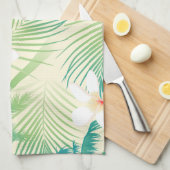 Tropische Sommerpalmen Geschirrtuch (Viertel Falte)