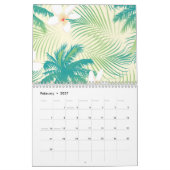 Tropische Sommerpalmen Kalender (Feb 2027)
