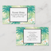 Tropische Sommerpalmen Visitenkarte (Vorne/Hinten)