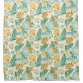 TROPISCHE SOMMERPFLANZE DUSCHVORHANG (Vorderseite)