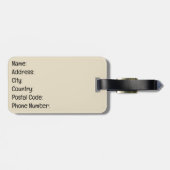 Tropische Sommerszene Gepäckanhänger (Rückseite horizontal)