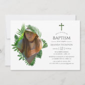 Tropische Sommertaufe oder Weihnachten Einladung (Vorderseite)