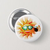 Tropische Sonne Button (Vorne & Hinten)