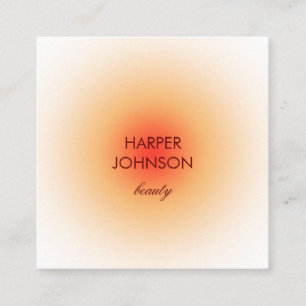 tropische Sonne-Visitenkarte Quadratische Visitenkarte
