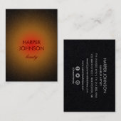 tropische Sonne-Visitenkarte Visitenkarte (Vorne/Hinten)