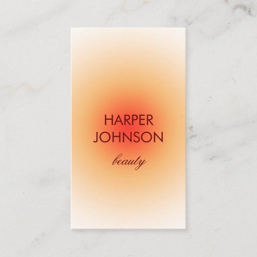 tropische Sonne-Visitenkarte Visitenkarte (Vorderseite)