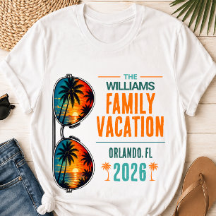 Tropische Sonnenbrillen Familienurlaub passende St T-Shirt