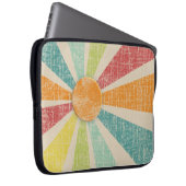 Tropische Sonnendurchbruch-Mandarine beunruhigt Laptopschutzhülle (Vorne Rechts)