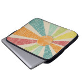 Tropische Sonnendurchbruch-Mandarine beunruhigt Laptopschutzhülle (Vorne Knopf)