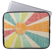 Tropische Sonnendurchbruch-Mandarine beunruhigt Laptopschutzhülle (Vorderseite)