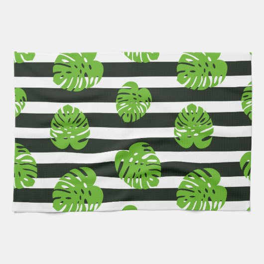 Tropische Sonnenuntergänge Geschirrtuch (Horizontal)